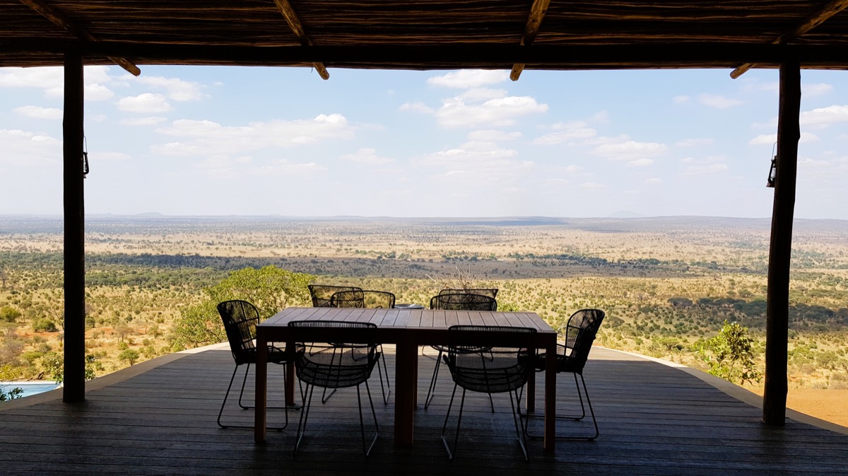 Highland view across the Tanzanian wilderness near Ngorongoro